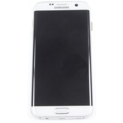 LCD + TOUCH PER GALAXY S7 EDGE ORIGINALE BIANCO GH97-18533D