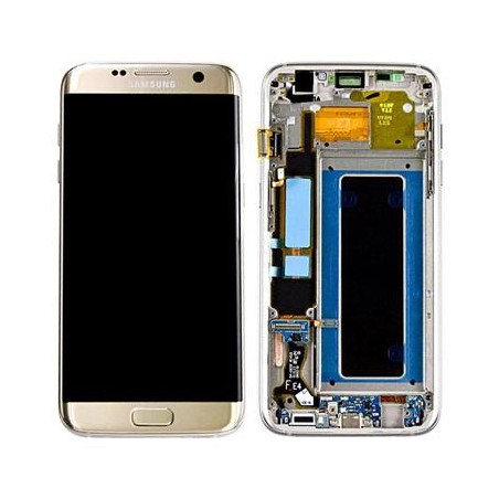 LCD + TOUCH PER GALAXY S7 EDGE ORIGINALE ORO GH97-18533C