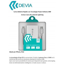 Set Carica e Cavo Lightning Rapidi con sistema PD 18W