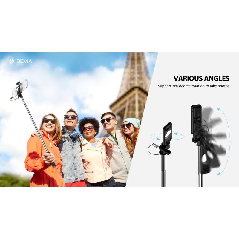 Selfie Stick 360 con filo per iOS & Android Rosso