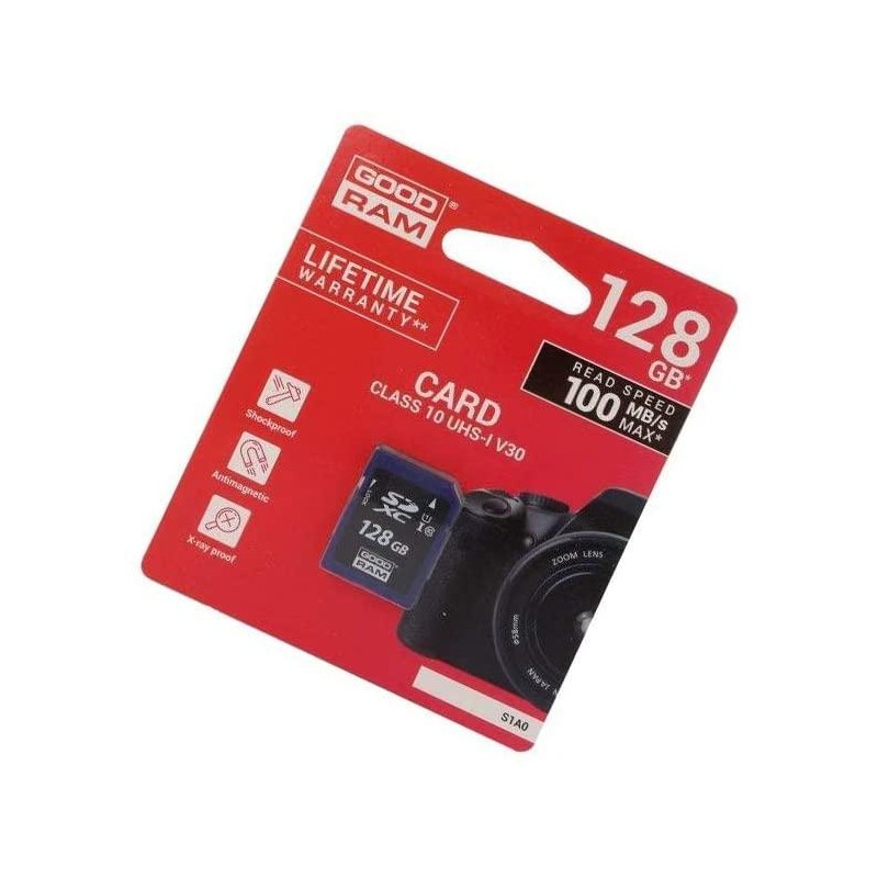 Scheda SD 128GB SDXC Goodram - blister retail