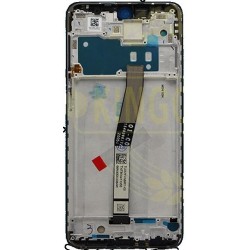 LCD Con Frame per Xiaomi Redmi Note 9 Pro Service Pack Nero